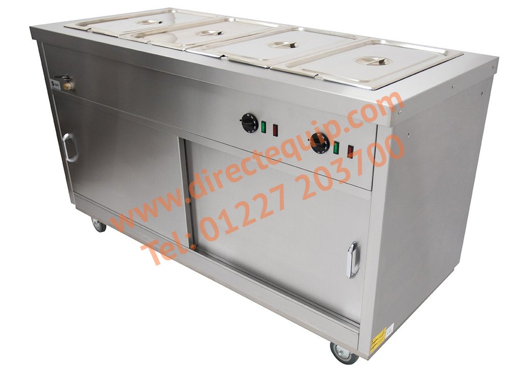 Parry Bain Marie Top Hot Cupboard W1500mm Cap: 90 Plated Meals HOT15BM